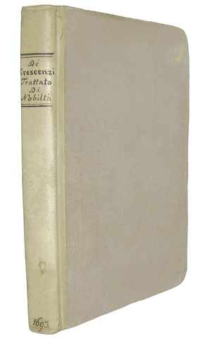 Giovanni Pietro de' Crescenzi Romani - Il nobile romano ossia trattato di nobilt - Bologna 1693