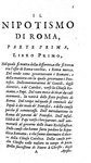 Corruzione in Vaticano: Gregorio Leti - Il nipotismo di Roma - Elzevier 1667 (rara prima edizione)