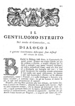 Guglielmo Dorell - Il gentiluomo istruito nella condotta duna felice vita - 1728 (prima edizione)