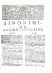 Carlo Costanzo Rabbi - Sinonimi ed aggiunti italiani - Venezia 1751 (bellissima legatura coeva)