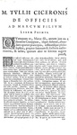 Cicerone - De officiis libri tres, Cato Maior, Laelius, Paradoxa, Somnium Scipionis - Amsterdam 1688