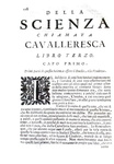 Duello, vendetta e onore: Scipione Maffei - Della scienza chiamata cavalleresca - Trento 1717