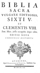 La Bibbia Vulgata: Biblia sacra vulgatae editionis Sixti V et Clementis VIII - 1751 (bella legatura)