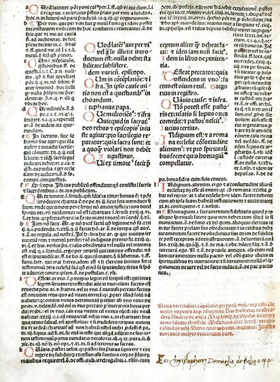 Un Rarissimo Incunabolo: Gregorio IX - Decretales - Venezia 1482 ...