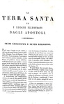 La Terra Santa ed i luoghi illustrati con vedute pittoresche - 1837 (prima edizione - 50 tavole)