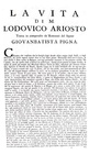 Un celebre figurato: Ludovico Ariosto - Orlando furioso e Opere - Venezia 1730 (con 52 belle tavole)