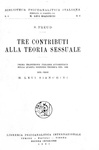 Sigmund Freud - Tre contributi alla teoria sessuale - 1921 (rara prima edizione italiana)