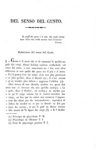 Antonio Chiari - Del senso del gusto. Dissertazione - Pavia 1835 (rarissima prima e unica edizione)