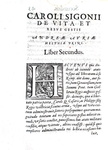 La vita di Andrea Doria: Sigonio - De vita & rebus gestis Andreae Auriae - 1586 (prima edizione)