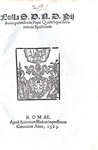 Bolla di Pio IV sulla dichiarazione di spoglio - Roma, Blado 1563