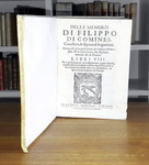 Un classico della storia di Francia: Commynes - Delle memorie intorno alle principali attioni - 1640