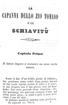 Harriet Stowe Beecher - La capanna dello zio Tomaso - Milano 1852 (rara prima edizione italiana)