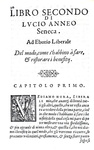 Lucio Anneo Seneca - De' benefizii tradotto in volgar fiorentino da m. Benedetto Varchi - 1574