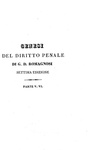 Gian Domenico Romagnosi - Genesi del diritto penale - Prato 1837 (settima e definitiva edizione)