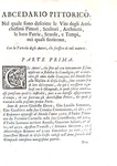 Orlandi - L'abcedario pittorico accresciuto di molti professori e di notizie di pittura - 1719