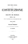 Niccol Palmieri - Saggio storico e politico sulla costituzione del regno di Sicilia - 1847