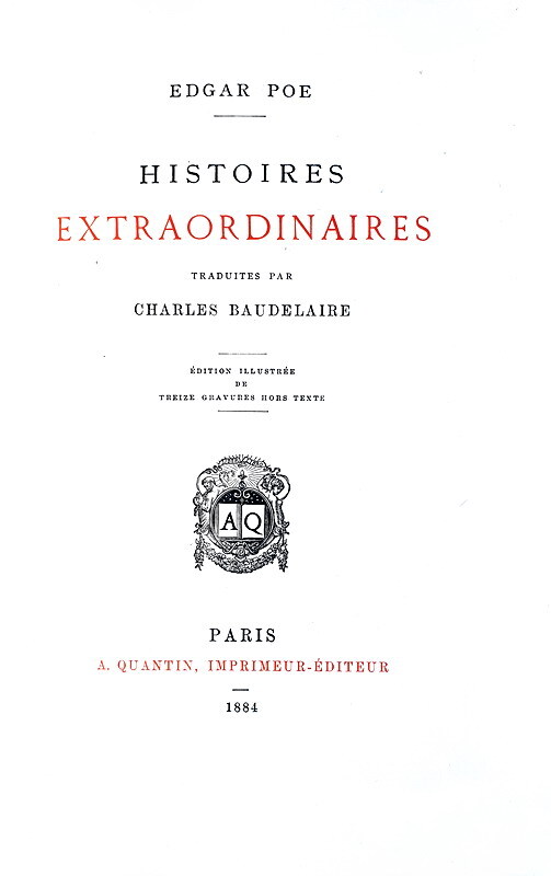 Edgar Allan Poe - Histoires extraordinaires traduites par Baudelaire - 1884 (26 bellissime tavole)