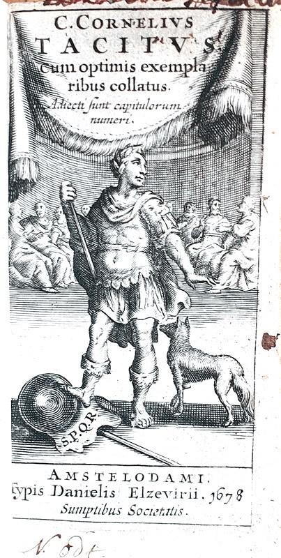 Tacitus - Opera cum optimis exemplaribus collatus - Amsterdam, Elzevier 1678 (bellissima legatura)