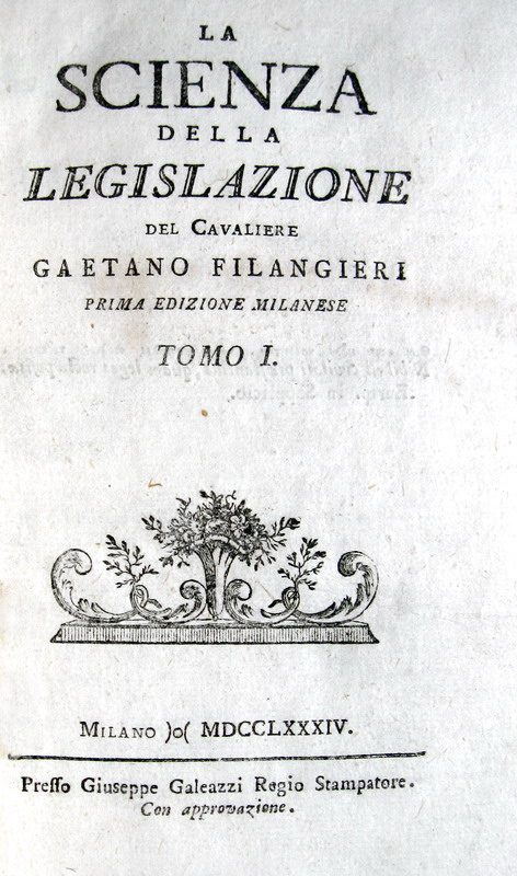 L'Illuminismo Napoletano: Gaetano Filangieri - La Scienza Della ...