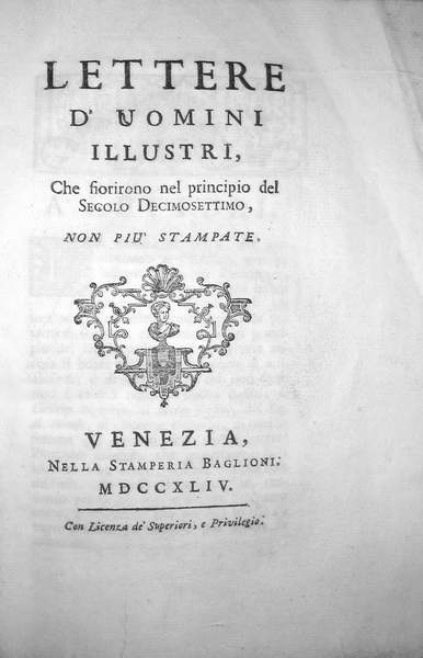 Lettere uomini illustri del Seicento: Galileo Galilei